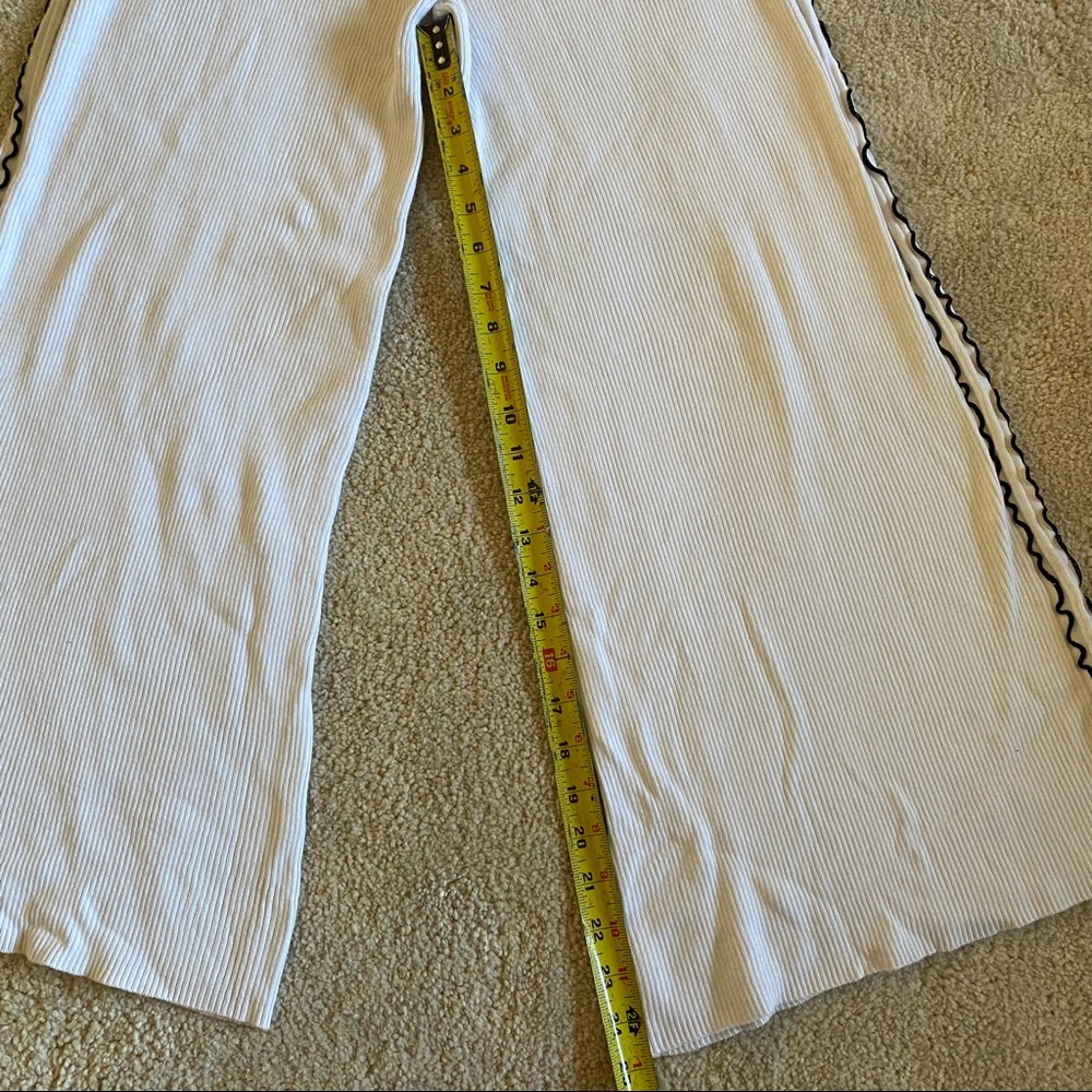 Zara High Rise Wide Leg Ribbed Knit Pants - Picture 7 of 11